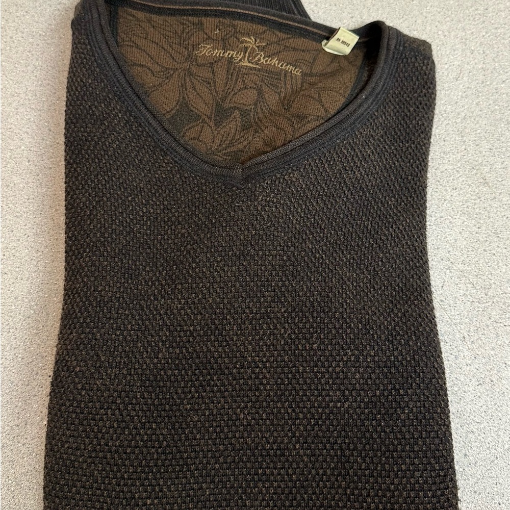 Y2K Tommy Bahama Men's Black Sweater Size Large - Picture 8 of 8